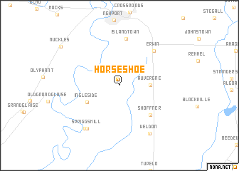 map of Horseshoe