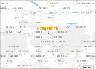 map of Horsforth