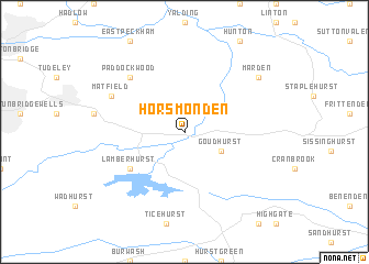 map of Horsmonden