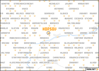 map of Horšov