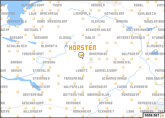 map of Hörsten