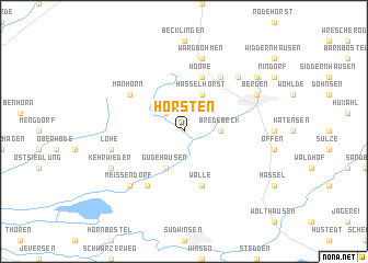 map of Hörsten