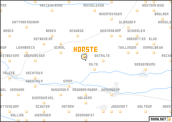 map of Hörste