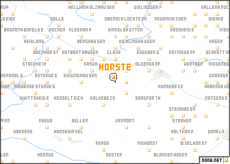 map of Hörste