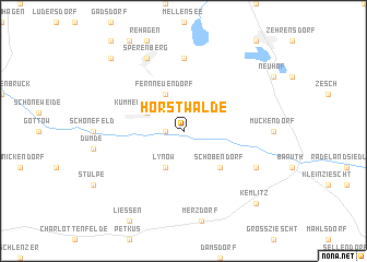 map of Horstwalde