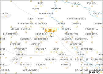 map of Horst