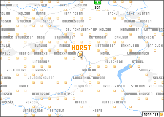 Horst (Germany) map - nona.net