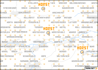 map of Horst