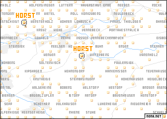 map of Horst