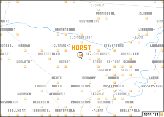 map of Horst