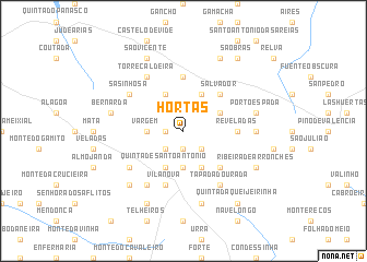 map of Hortas