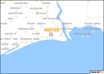 map of Hortas