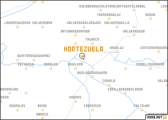 map of Hortezuela