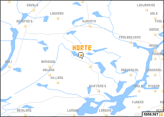 map of Hørte