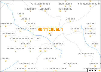 map of Hortichuela