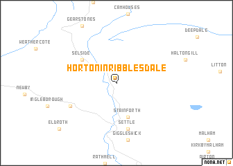 map of Horton in Ribblesdale