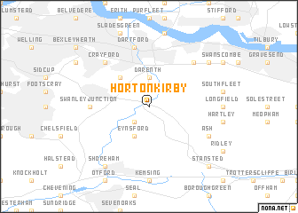 map of Horton Kirby