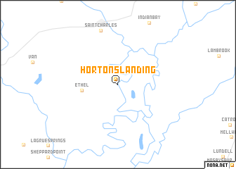 map of Hortons Landing