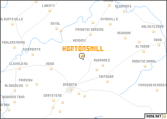 map of Hortons Mill