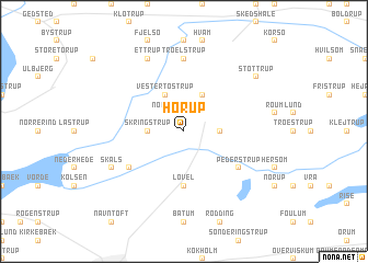 map of Hørup