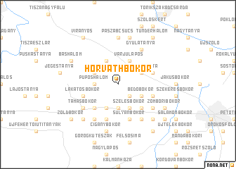 map of Horváthbokor