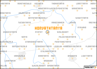 map of Horváthtanya