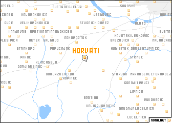 map of Horvati