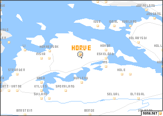 map of Horve