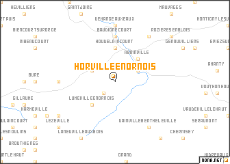 map of Horville-en-Ornois
