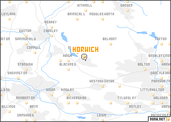 map of Horwich