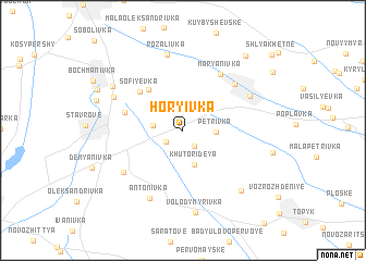 map of Hor\
