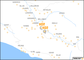 map of Hor