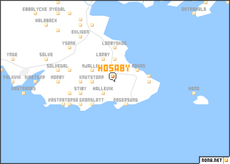 map of Hosaby