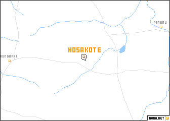 map of Hosakote