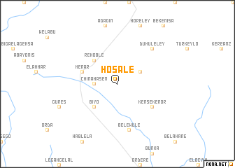 map of Hosalē