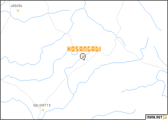 map of Hosangadi