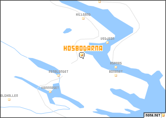 map of Hösbodarna