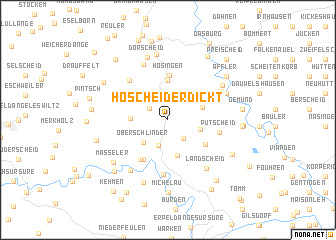 map of Hoscheiderdickt