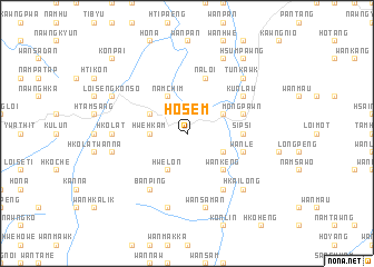 map of Ho-sem