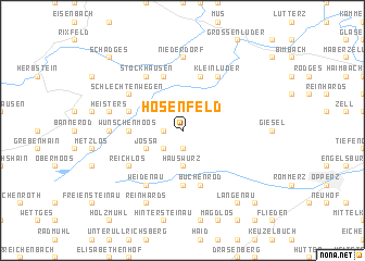 map of Hosenfeld