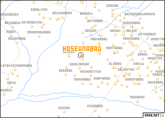 map of Ḩoseunābād