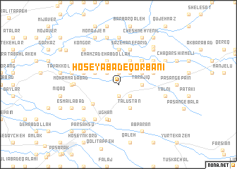 map of Ḩoseyābād-e Qorbānī