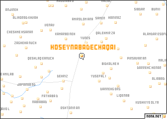 map of Ḩoseynābād-e Chaqā\