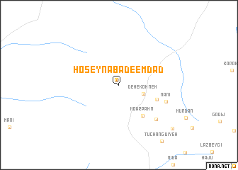 map of Ḩoseynābād-e Emdād