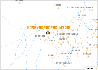 map of Ḩoseynābād-e Ḩājj Taqī