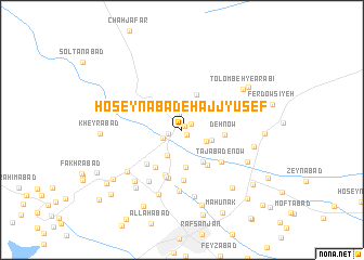 map of Ḩoseynābād-e Ḩājj Yūsef