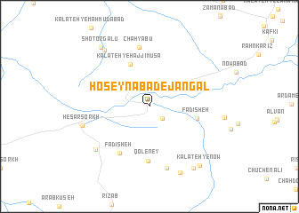 map of Ḩoseynābād-e Jangal