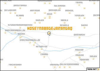 map of Ḩoseynābād-e Jarandaq