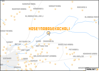 map of Ḩoseynābād-e Kachalī