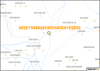 map of Ḩoseynābād-e Kārkhāneh-ye Qand